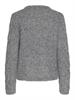 PCNINA LS O-NECK KNIT NOOS BC medium grey melange