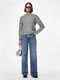 PCNINA LS O-NECK KNIT NOOS BC medium grey melange