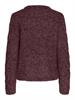 PCNINA LS O-NECK KNIT NOOS BC tawny port