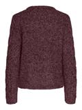 PCNINA LS O-NECK KNIT NOOS BC tawny port
