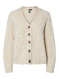 PCNINA LS V-NECK KNIT CARDIGAN NOOS BC birch