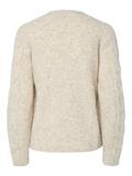 PCNINA LS V-NECK KNIT CARDIGAN NOOS BC birch