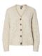 PCNINA LS V-NECK KNIT CARDIGAN NOOS BC birch