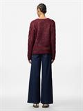 PCNINA LS V-NECK KNIT CARDIGAN NOOS BC tawny port