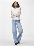 PCOLLINE LS LACE TOP WVN NOOS cloud dancer