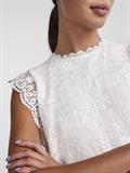 PCOLLINE SL LACE TOP WVN NOOS cloud dancer
