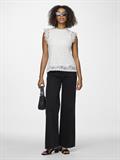 PCOLLINE SL LACE TOP WVN NOOS cloud dancer