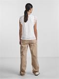 PCOLLINE SL LACE TOP WVN NOOS cloud dancer