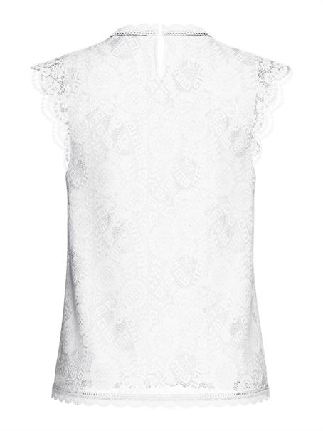 PCOLLINE SL LACE TOP WVN NOOS cloud dancer