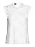 PCOLLINE SL LACE TOP WVN NOOS cloud dancer