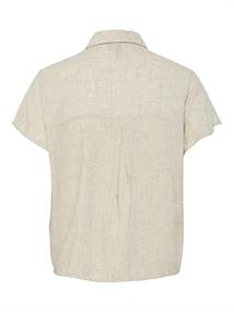 PCPIA LINEN BLEND SS TIE SHIRT WVN NOOS birch