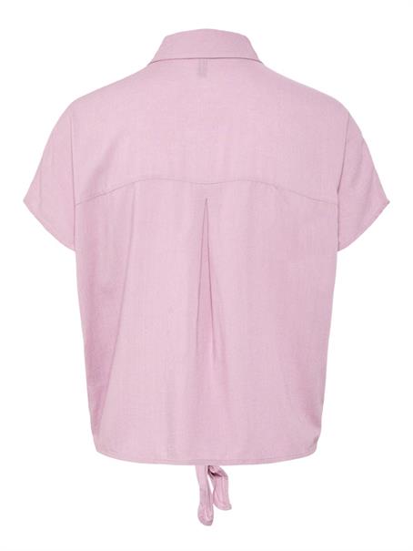 PCPIA SS TIE SHIRT WVN NOOS dawn pink