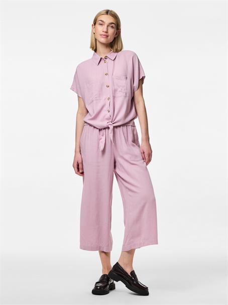 PCPIA SS TIE SHIRT WVN NOOS dawn pink