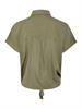 PCPIA SS TIE SHIRT WVN NOOS deep lichen green