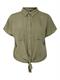 PCPIA SS TIE SHIRT WVN NOOS deep lichen green