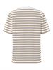 PCRIA SS TEE STRIPES JRS NOOS BC silver mink