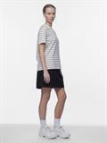 PCRIA SS TEE STRIPES JRS NOOS BC silver mink