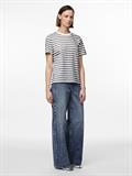 PCRIA SS TEE STRIPES JRS NOOS BC ultimate grey