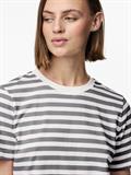 PCRIA SS TEE STRIPES JRS NOOS BC ultimate grey