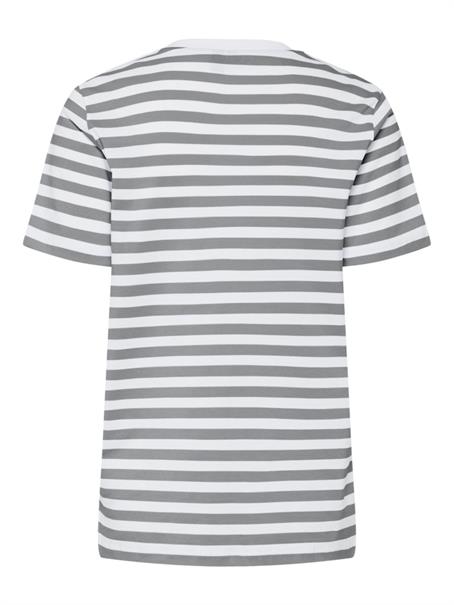 PCRIA SS TEE STRIPES JRS NOOS BC ultimate grey