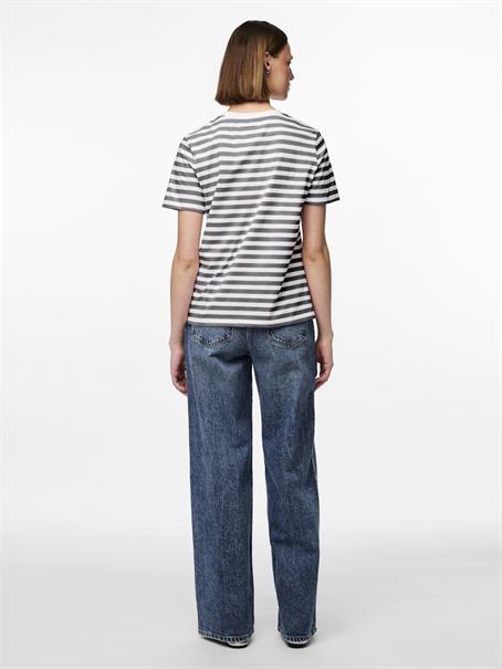 PCRIA SS TEE STRIPES JRS NOOS BC ultimate grey