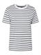 PCRIA SS TEE STRIPES JRS NOOS BC ultimate grey