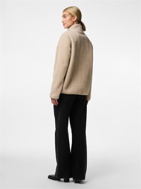 PCSADIA LS TEDDY JACKET NOOS BC silver gray