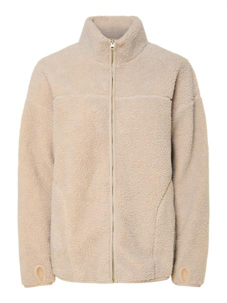 PCSADIA LS TEDDY JACKET NOOS BC silver gray