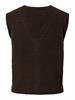 PCSALLY SL V-NECK KNIT VEST NOOS BC hot fudge