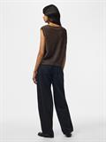 PCSALLY SL V-NECK KNIT VEST NOOS BC hot fudge