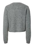 PCSILLY LS O-NECK KNIT CARDIGAN NOOS BC medium grey melange