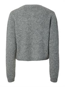 PCSILLY LS O-NECK KNIT CARDIGAN NOOS BC medium grey melange