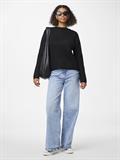 PCSILLY LS REV TIE KNIT NOOS BC black