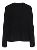 PCSILLY LS REV TIE KNIT NOOS BC black