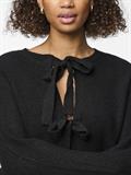 PCSILLY LS REV TIE KNIT NOOS BC black