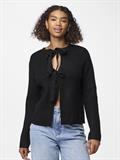 PCSILLY LS REV TIE KNIT NOOS BC black