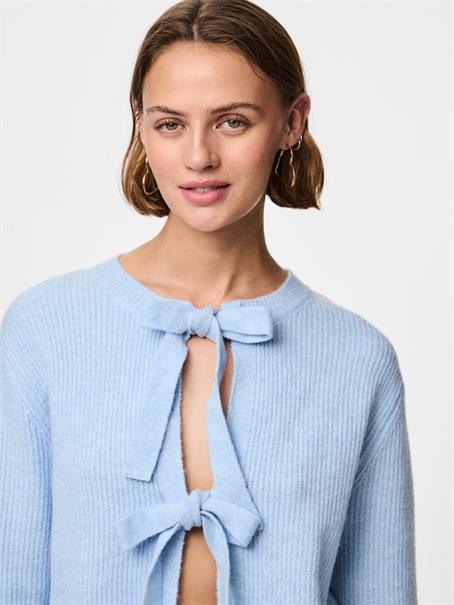 PCSILLY LS REV TIE KNIT NOOS BC cashmere blue