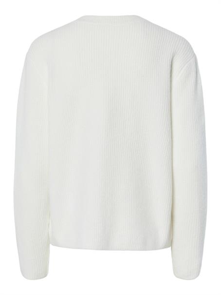 PCSILLY LS REV TIE KNIT NOOS BC cloud dancer