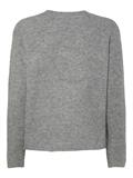 PCSILLY LS REV TIE KNIT NOOS BC medium grey melange