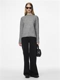 PCSILLY LS REV TIE KNIT NOOS BC medium grey melange