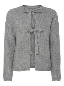 PCSILLY LS REV TIE KNIT NOOS BC medium grey melange