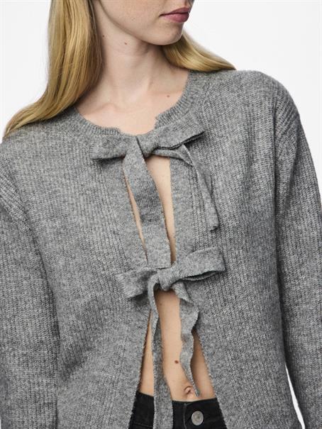 PCSILLY LS REV TIE KNIT NOOS BC medium grey melange