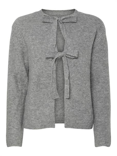 PCSILLY LS REV TIE KNIT NOOS BC medium grey melange