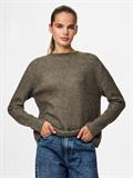 PCSILLY LS REV TIE KNIT NOOS BC morel
