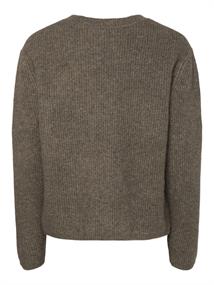 PCSILLY LS REV TIE KNIT NOOS BC morel