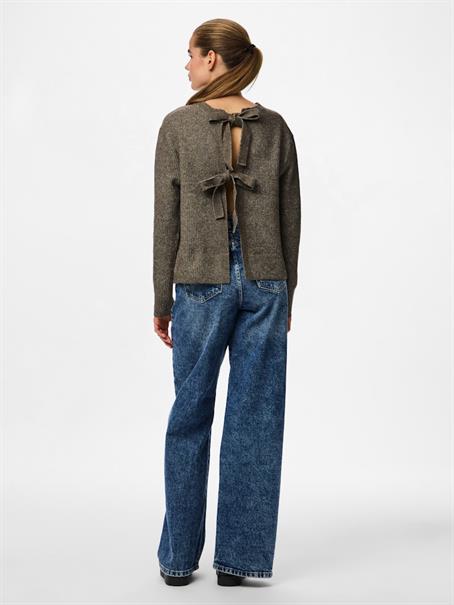 PCSILLY LS REV TIE KNIT NOOS BC morel
