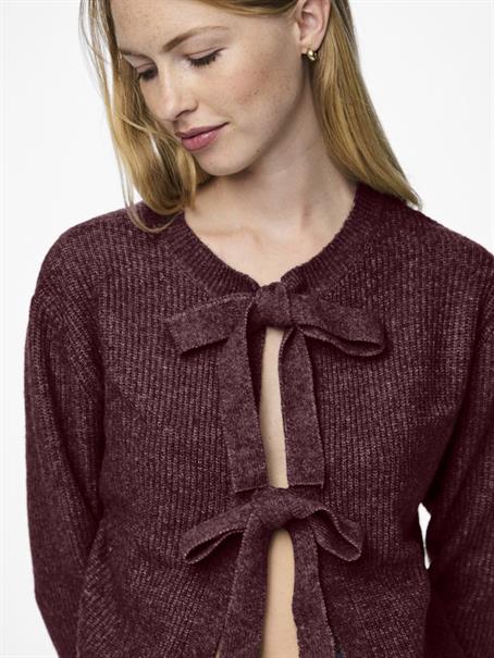 PCSILLY LS REV TIE KNIT NOOS BC tawny port