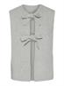 PCSILLY SL REV TIE VEST KNIT NOOS BC light grey melange