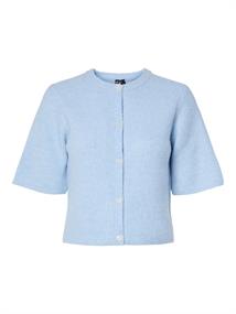 PCSILLY SS O-NECK KNIT CARDIGAN NOOS BC cashmere blue