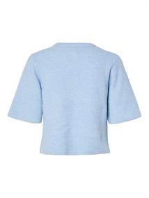 PCSILLY SS O-NECK KNIT CARDIGAN NOOS BC cashmere blue